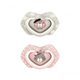 Canpol babies silikonska varalica 6-18m bonjour paris 2 kom 22/648 pink ( 22/648_pin )