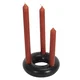 The home deco factory SUPPORT 3 BOUGIES NOIR M24 Črna