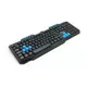 S-BOX tastatura K-15B (Crna/plava)  SRB (YU), 10 multimedijalna tastera