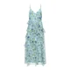 VERO MODA Obleka VMSMILLA svetlo modra / oliva / off-bela
