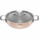 De Buyer Prima Matrea Saucepot Copper/Steel 28cm curved induct.