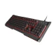 NATEC GENESIS Gejmerska tastatura RHOD 400 (Crna) NKG-0873  USB, Membranski tasteri, EN (US), 1,8 m