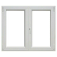 Dvostruki prozor s kvakom (ŠxV: 140x120cm, DIN desno, bijele boje)