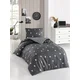 Hanah home Set Single posteljine Ucgen, 140x200cm, Antracit