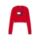 Tommy Jeans Pulover mornarska/rdeča/bela