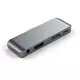 SATECHI Aluminium Type-C Mobile Pro Hub (HDMI 4k,1x Jack 3mm,1x USB-A,1x USB-C) - Space Grey