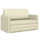 VIDAXL dnevna sofa postelja (124x71x78cm, umetna usnja), kremna