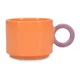 Oranžna skodelica iz kamenine 280 ml Lou – ONA