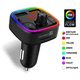 CONNECT IT CCC-9090-BK - LED RGB FM predajnik za automobil sa handsfree funkcijom, crna