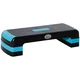 HOMCOM Aerobni stepper nastavljiv na 3 višine, fitness stepper iz plastike za vadbo doma in v telovadnici, 78x28x10/15/20 cm, črna in modra