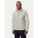 TOMMY HILFIGER Prehodna jakna Mixed Texture Intechno Zip-thru  pegasto siva