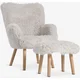 Linnea Set Fotelja i tabure, Beli