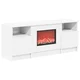 vidaXL Električni kamin Bela 98 x 28,5 x 40,5 cm Inženirski les