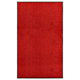 vidaXL Pralni predpražnik rdeč 90×150 cm