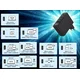 Gembird Punjač TA-UC-PDQC100LCD-01-BK, 4-port, 100W, GaN, USB, Brzi, LCD, Crni