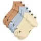 PUMA Quarter Socks Unisex (3-Pack), Clothing, Blue/Yellow, 47-49