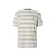 INDICODE JEANS Majica Eron ecru/golobje modra/rjava