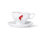 Julius Meinl bela porcelanasta skodelica s krožničkom za kapučino 230ml