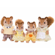Sylvanian Families Družina rjavih veveric, 4 figure z gibljivimi deli