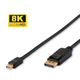 MicroConnect 8K Mini Displayport na DP kabel 1m