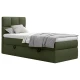 MID.YOU POSTELJA Z VZMETNICO 90 cm x 200 cm , les, tekstil, leseni material temno zelena