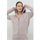 Bluza Guess ženska, vijolična barva, s kapuco