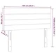 Vidaxl vidaXL Vzglavje postelje z LED diodo črno 100x5x78/88 cm blago