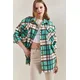Bianco Lucci Womens Patterned Long Shirt