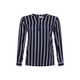 KAFFE CURVE Bluza, bela, modra