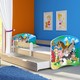 Drveni dječji krevet s bočnom stranicom i dodatnom ladicom na izvlačenje – sonoma 160×80