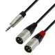 ADAM HALL K4YWMM0180 3.5 J ST V 2xXLR M 1.8 M POVEZOVALNI KABEL