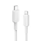 Anker 322 USB-C / Lightning Kabal, 3ft, Beli