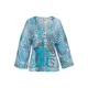 BUFFALO Bluza modra/svetlo modra/temno siva