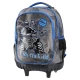 Sazio Neo Ranac sa točkićima za dečake Wild Quad Urban, 44 x 31 x 18 cm, Sivi