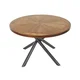 Miza Berwyn 2810 Temno rjava, Črna, 75cm, MDF plošča, Kovina