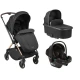 KikkaBoo Kolica Lanah 3in1 set sa autosedištem I-Prime I-size i tvrdom korpom Black (KKB21147 SET)