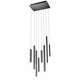 Redo 01-2048 - LED luster na sajli MADISON 8xLED/4W/230V crna