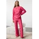 Trendyol Pink Heart Knitted Pajama Set