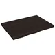Vidaxl vidaXL Kopalniški pult temno rjave barve 80x60x(2-4) cm masiven les