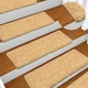 shumee Preproge za stopnice 15 kosov 65x25 cm bež