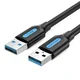 Vention USB 3.0 A moški na A moški kabel, 0.5m, črn PVC