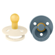 BIBS Cucle, 0-6m, 2 komada, Ivory & Petrol