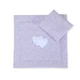 Bobono Posteljnina za voziček z odejo in polnilom za vzglavnik - Pink Meadow Hearts
