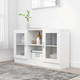 Vitrina bijela 120 x 30,5 x 70 cm konstruirano drvo