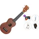 Mahalo MJ1 Standard SET Transparent Brown Soprano ukulele