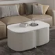 HANAH HOME Sto za dnevnu sobu Twin White