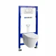 WC SET - Geberit ugradni vodokotlić sa zid nos.+ Geb beli taster+Vitra S50 konz. wc šolja+wc soft close daska