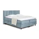 Modra boxspring postelja s prostorom za shranjevanje 160x200 cm Elva Bold Line – Bonami Selection