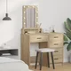 vidaXL vidaXL Hrast Sonoma Iverna plošča 50 x 41 x 140 cm Ogledalo, (22067606)