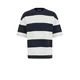 WE Fashion Majica temno modra/bela